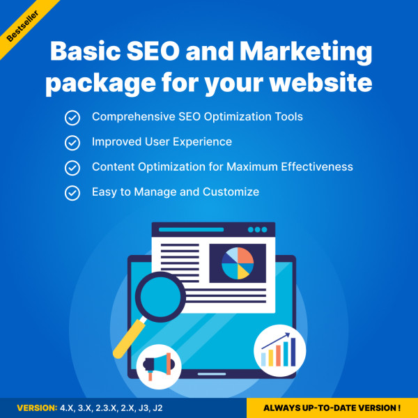 Basic SEO and marketing package for your website on Opencart