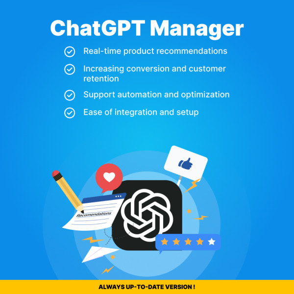 ChatGPT Manager for CS-Cart: Intelligent Chat Support Solution