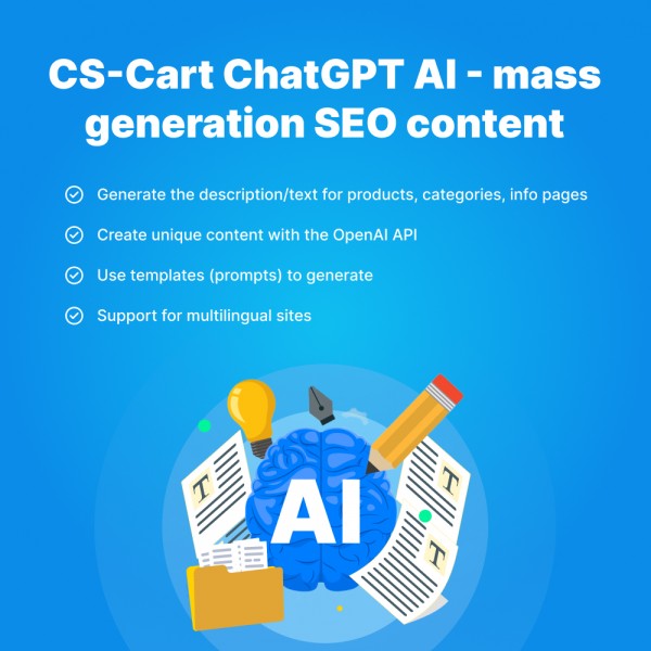 ChatGPT AI CS-cart - mass generation SEO content