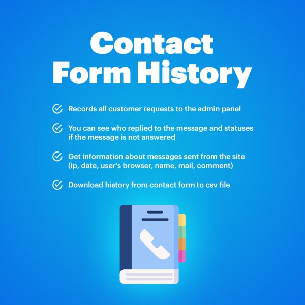 Request History PRO (Contact Form History) for OpenCart (v. 1.5-3.X)