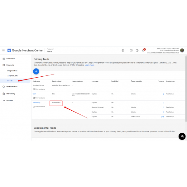 Google Content API for Shopping - Add your products to the Merchant Center for PrestaShop