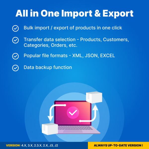 All in One Import & Export for OpenCart (v. 2-4.*)