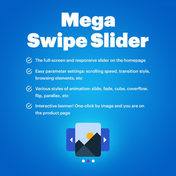 Mega Swipe Slider for OpenCart (v. 1.5-3.*)