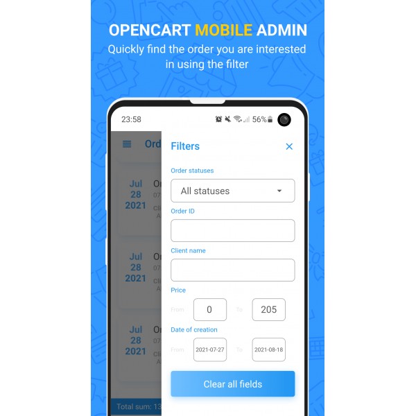 Mobile Admin PRO for OpenCart (v. 1.5*-3.0*)