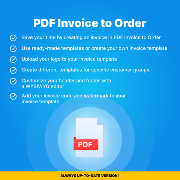 PDF Invoice to Order - Attach to Email for CS-Cart