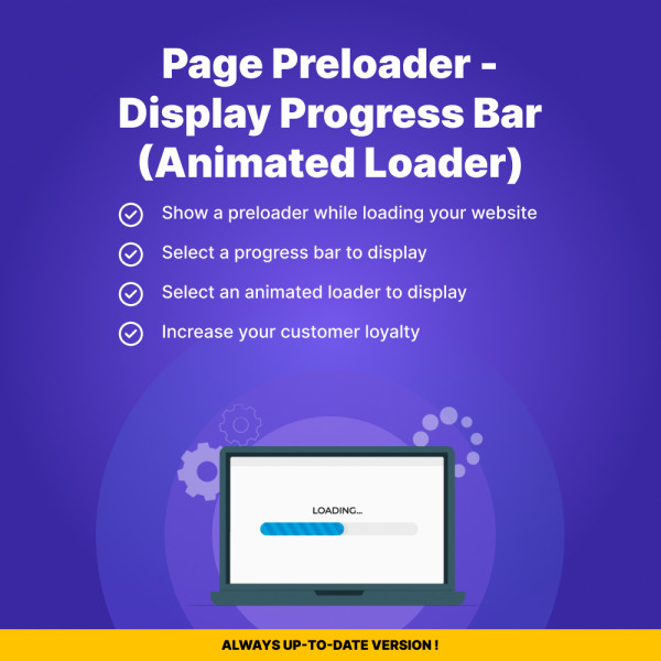 Page Preloader - Display Progress Bar (Animated Loader)  for PrestaShop