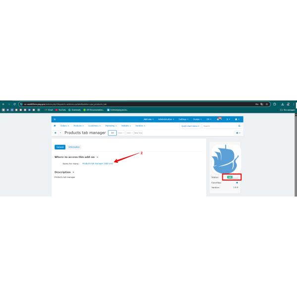 Product Tabs Manager for CS-Cart