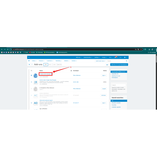 Product Tabs Manager for CS-Cart