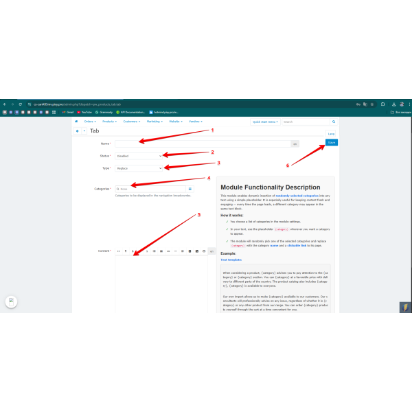 Product Tabs Manager for CS-Cart
