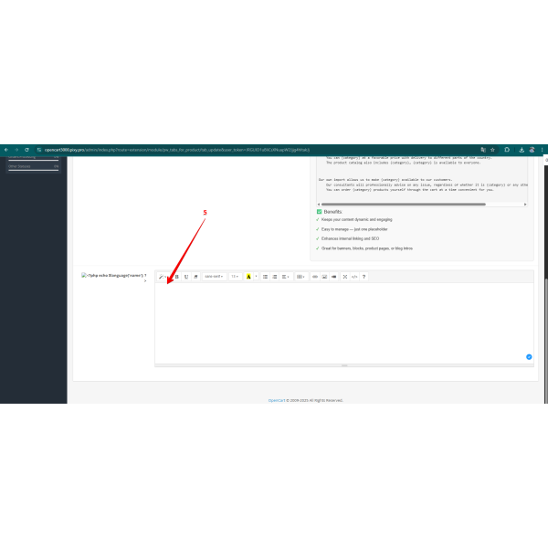 Product Tabs Manager for OpenCart (v.2-4.x)