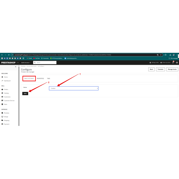 Product Tabs Manager for Prestashop