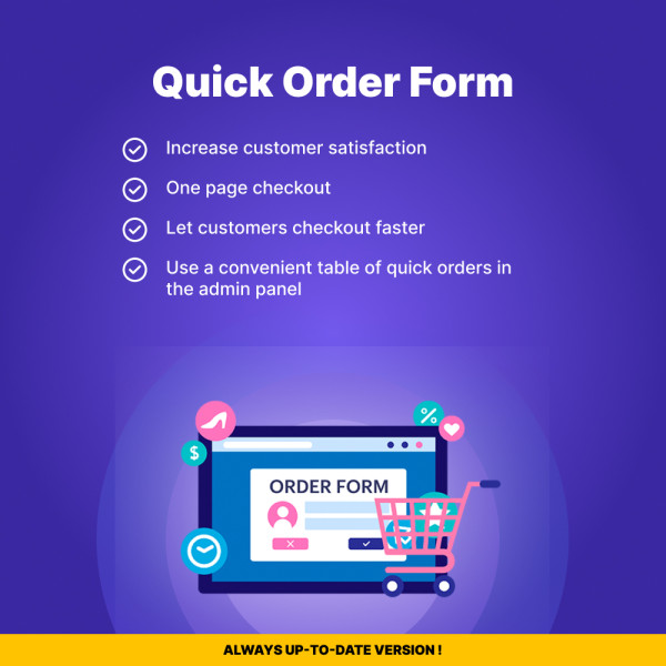 Quick Order Form - Easy Buy in one click for PrestaShop (v. 1.6-1.7-8.*)