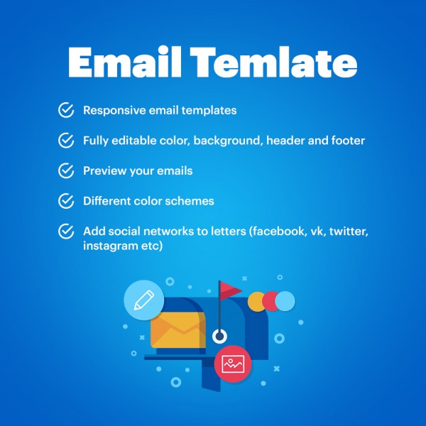 Responsive Pretty Emails OPENCART (for Opencart versions 1.5* 2.0* 2.1* 2.3* 3.0*)