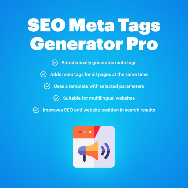 SEO Meta Tags Generator Pro for CS-Cart