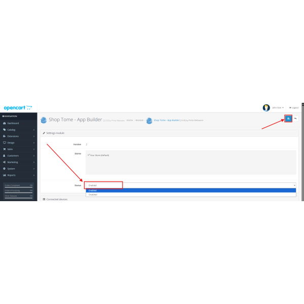 Shoptomob – Mobile Admin for OpenCart