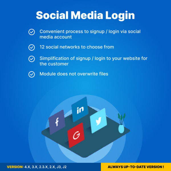 Social Media Login for OpenCart: Simplify User Registration (v.2-4)