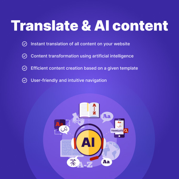 Translate AI PrestaShop - Website Translation and Content Generation  (v. 1.7*-8.*)